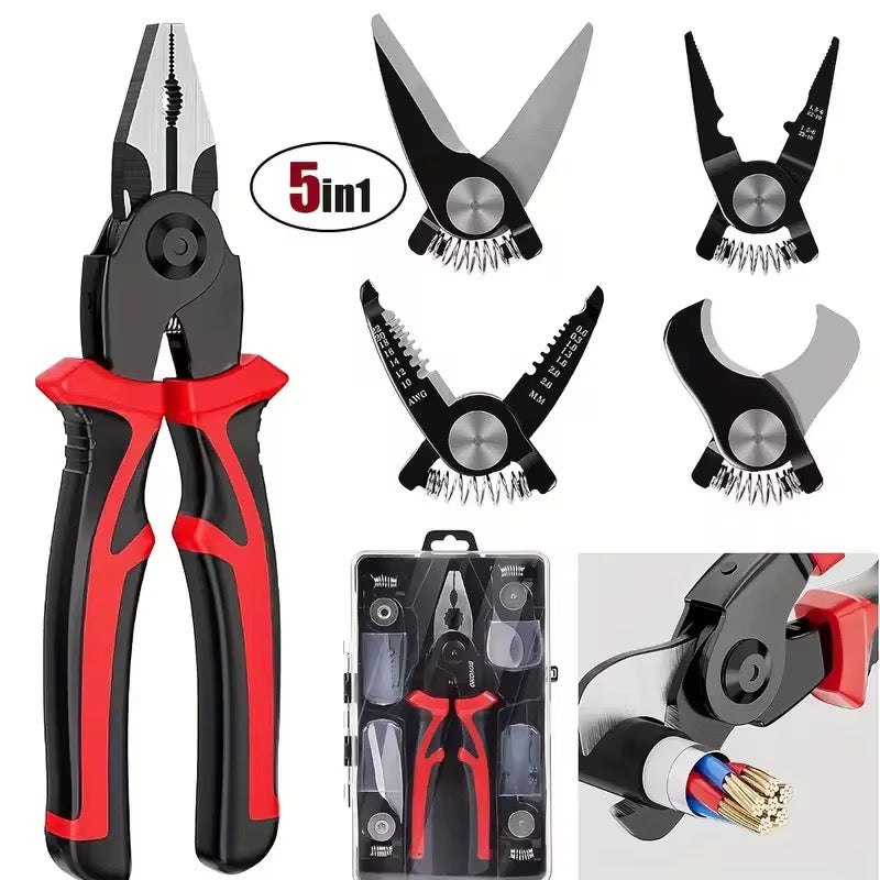 Multifunction interchangeable Electrician Plier set