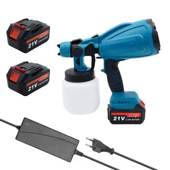 800ML Cordless Electric Spray Gun Portable Household Paint Sprayer Auto Furniture Steel Coating Airbrush For Makita 18V Double  Battery