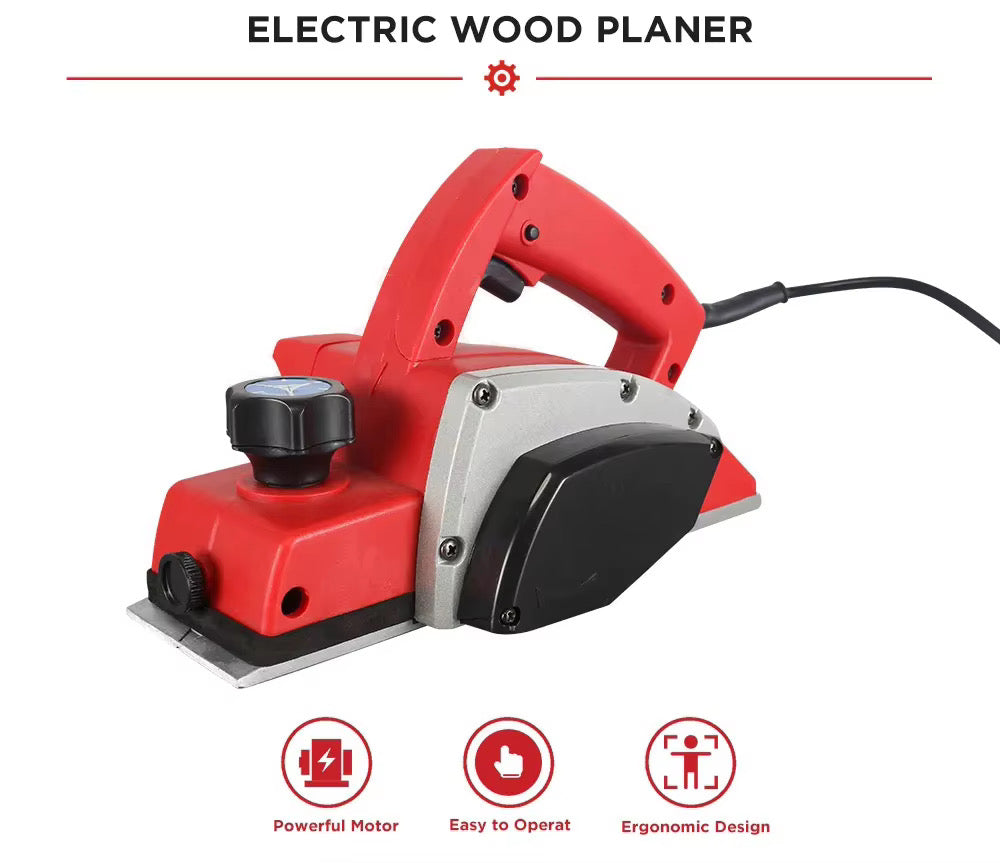 High Quality 600w Portable Powerful Cutting Mini Electric Wood Planer Machine Hand Planer Machine for Woodworking Planing