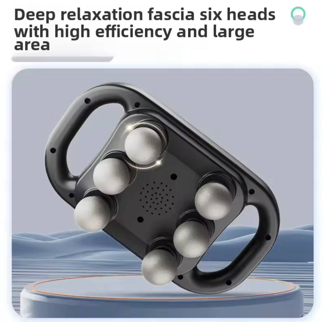 Professional Six Heads Massage Gun, 9 massage Functions Smart AI Chip, Long Battery Life, LCD Screen, Silent Motor Rechargeable C-Type