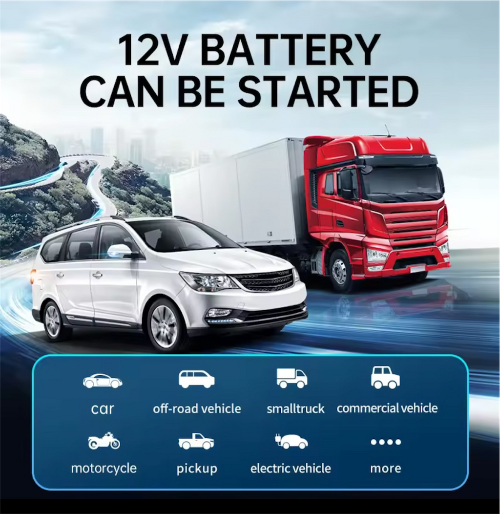 4 In 1 Car Jump Starter Power Bank Air Compressor Inflator Pump 1000A Portable Power Station 8400mAh Car Battery Charger Booster