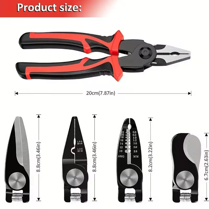 Multifunction interchangeable Electrician Plier set