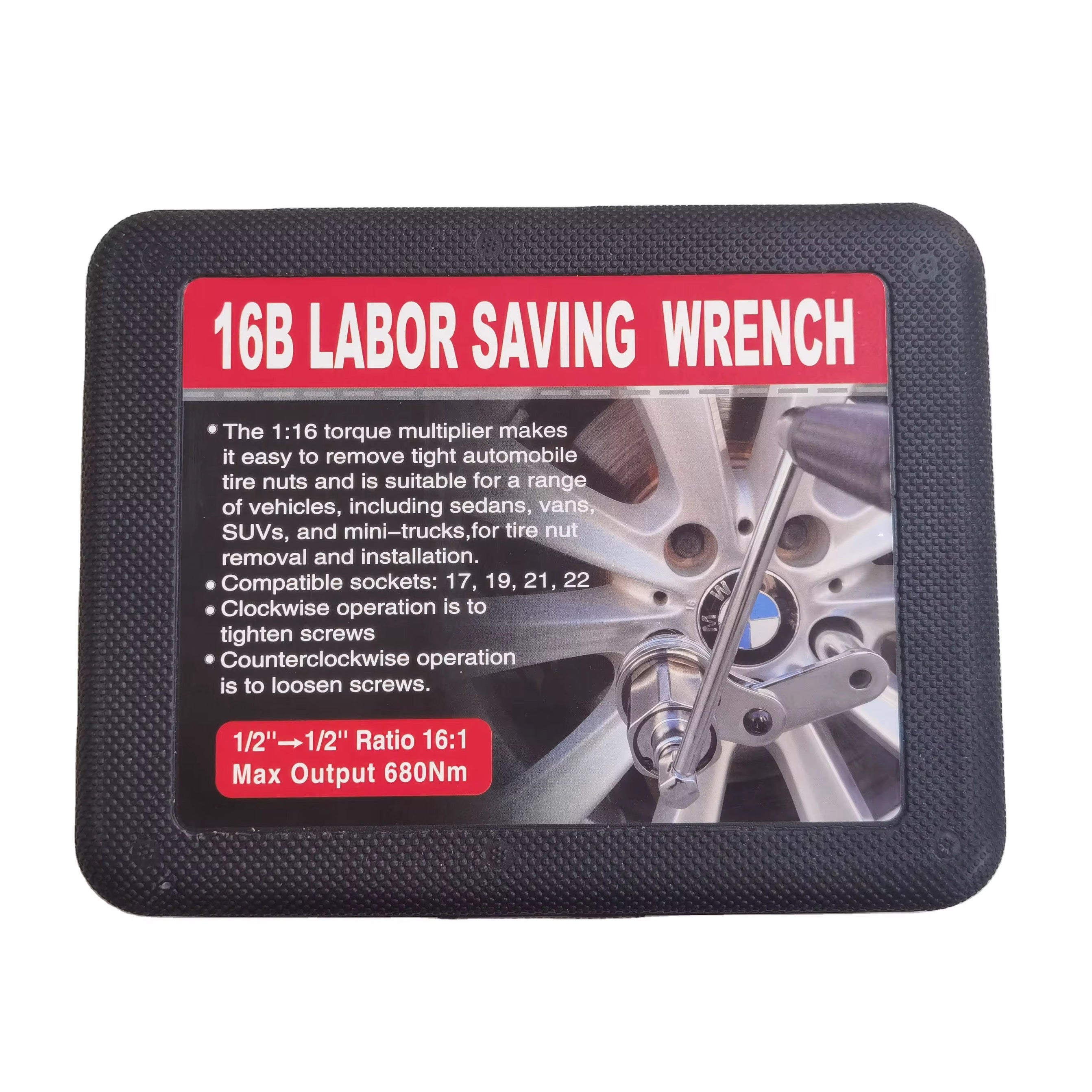 Torque Multiplier Wrench Kit 1/2" Torsional Torque Multiplier Wrench Lug Nut Remover Tool with 17mm/19mm/21mm Sockets