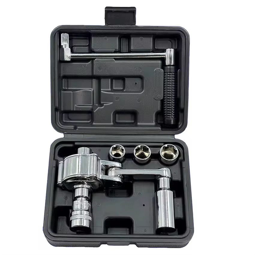 Torque Multiplier Wrench Kit 1/2" Torsional Torque Multiplier Wrench Lug Nut Remover Tool with 17mm/19mm/21mm Sockets