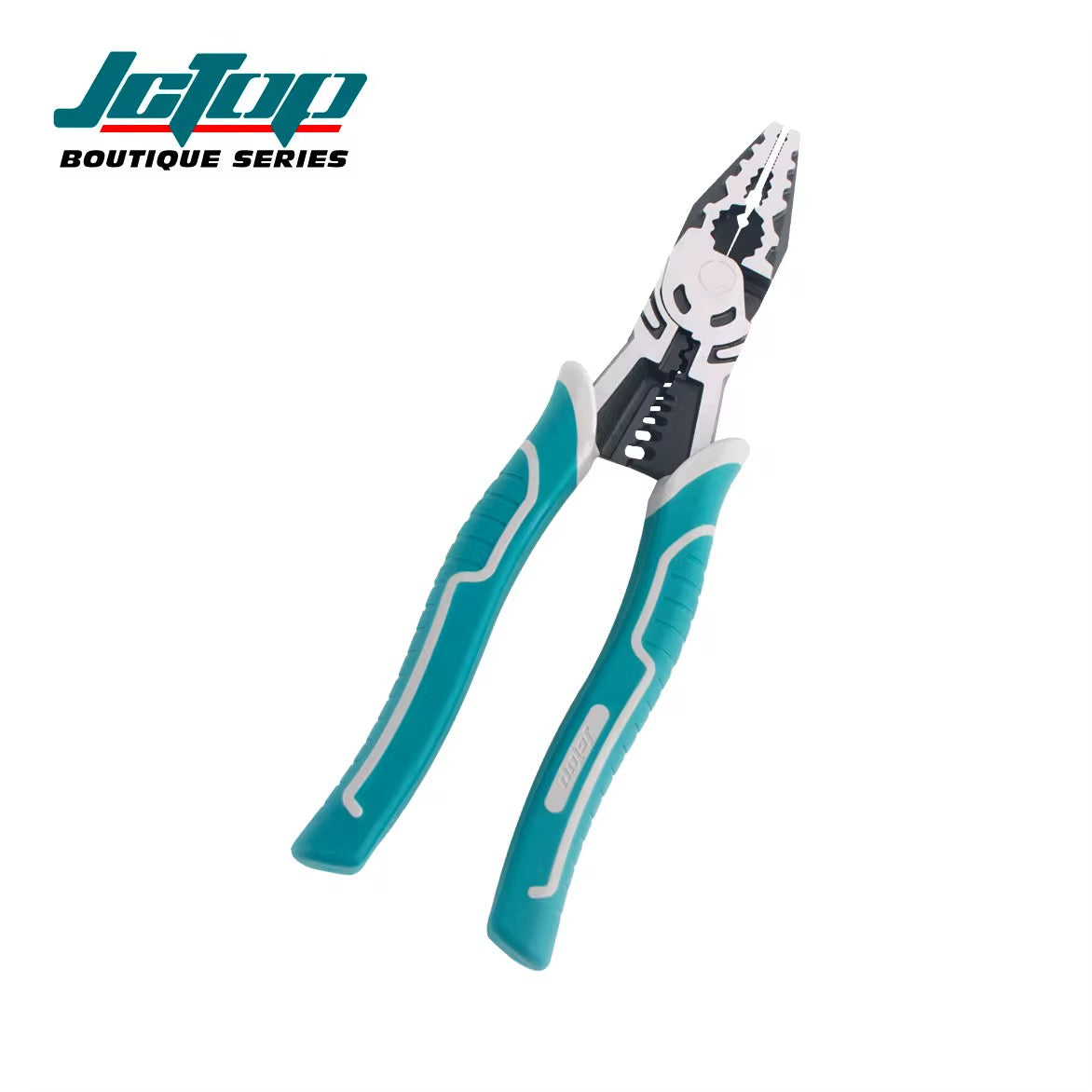 JCTOP Heavy-duty Strong CRV Steel Serrated Jaw Metric 9"225mm DIY Wire Pliers