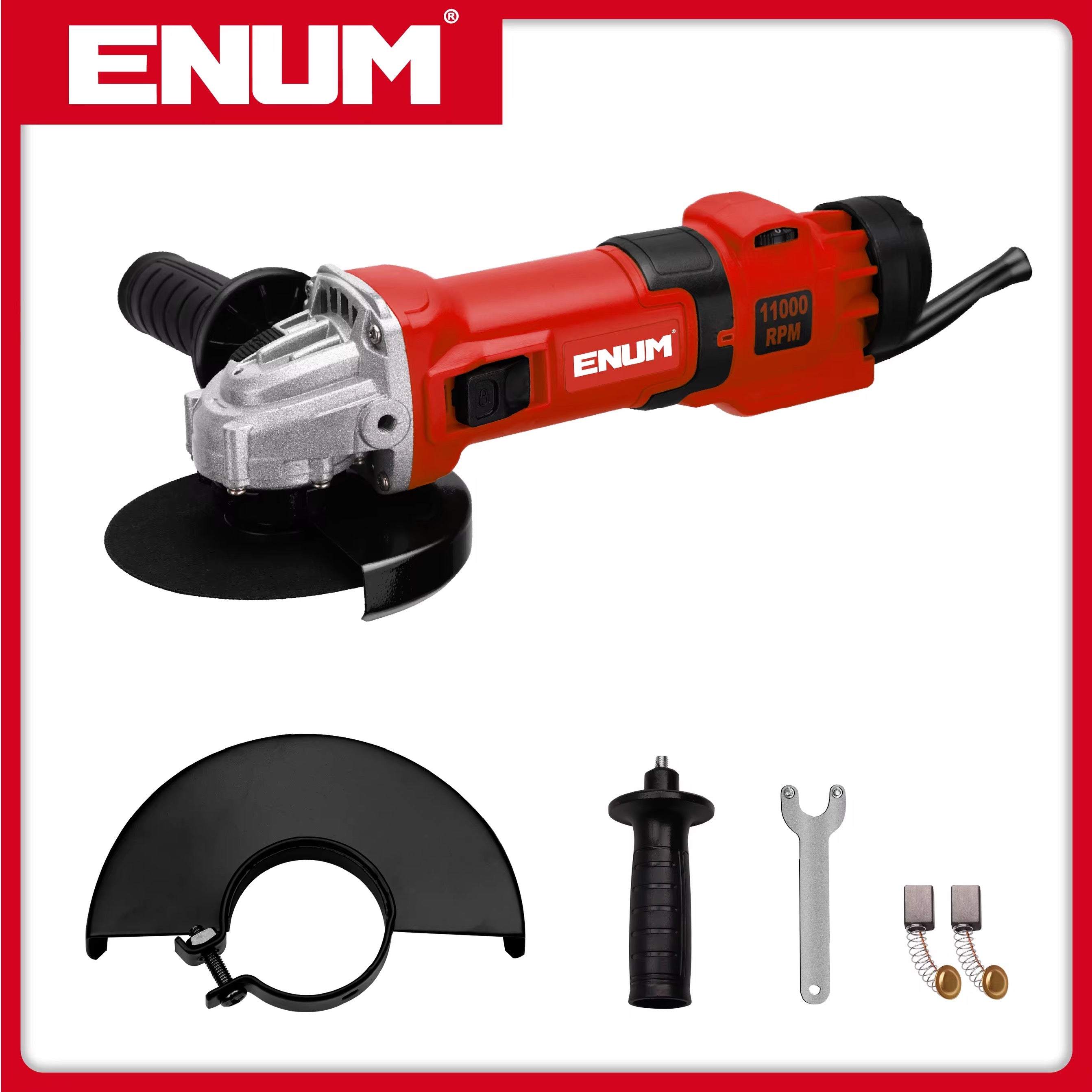 Professional 1000W 115mm/125mm DIY Angle Grinder Electric Power Tool with Auxiliary Handle 11000 RPM for Grinding Cutting 220v/60Hrtz