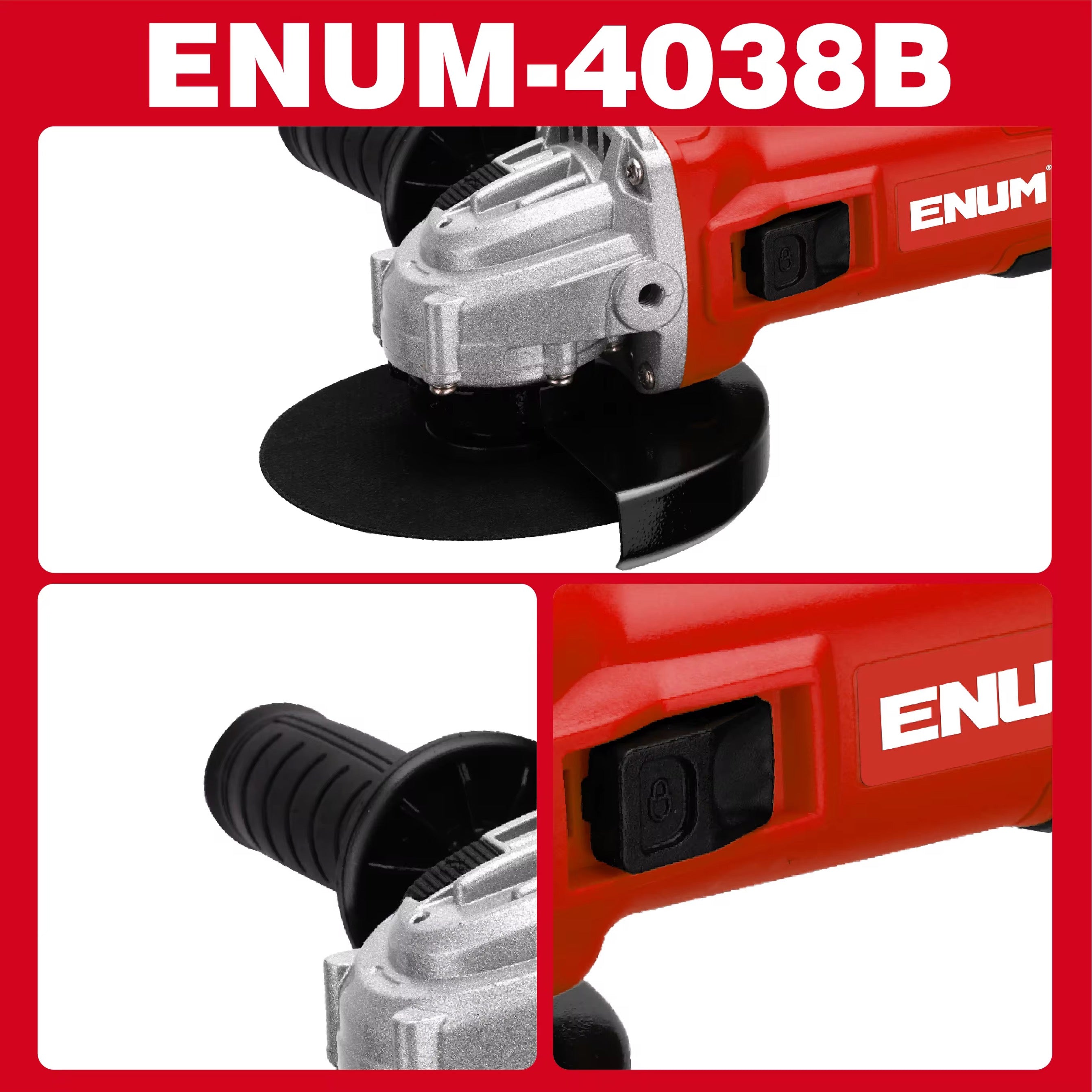 Professional 1000W 115mm/125mm DIY Angle Grinder Electric Power Tool with Auxiliary Handle 11000 RPM for Grinding Cutting 220v/60Hrtz