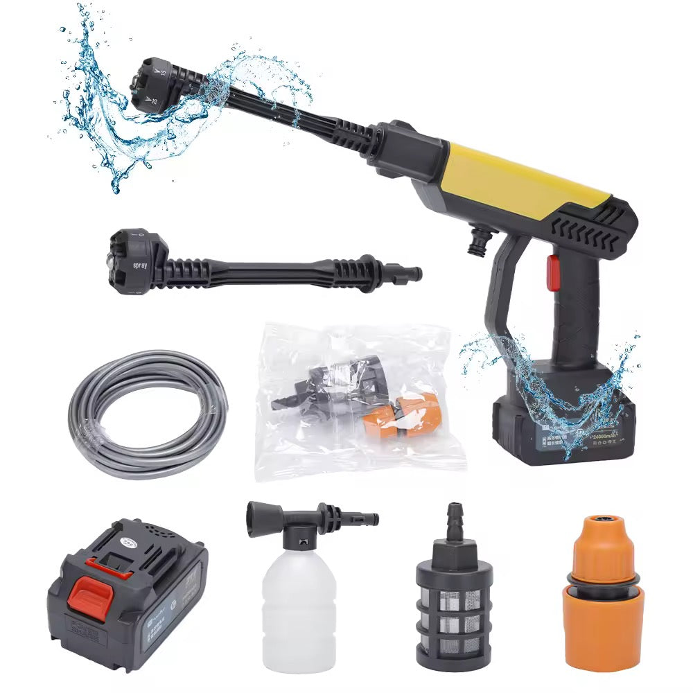 Cordless Rechargeable 2 batteries High Pressure car washer