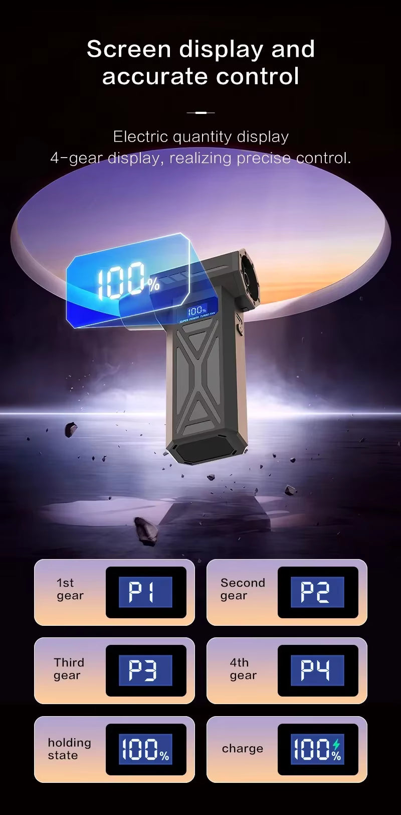 Powerful Air Blower 130000RPM Turbo Jet Blower Brushless Vacuum Cleaner For PC/Keyboard/Home/Car Cleaning Air Duster Fan Blower