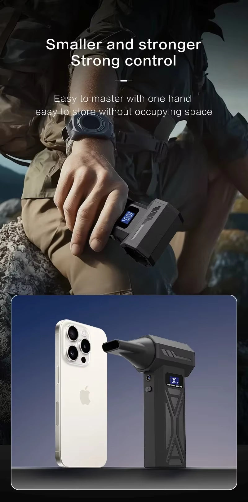 Powerful Air Blower 130000RPM Turbo Jet Blower Brushless Vacuum Cleaner For PC/Keyboard/Home/Car Cleaning Air Duster Fan Blower