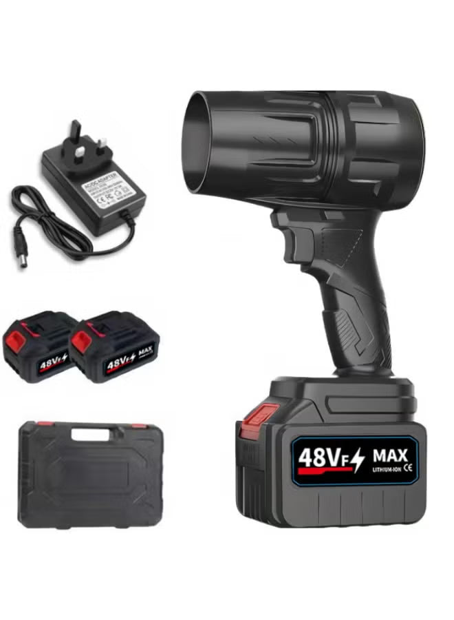 High Power Turbo Fan 1000W Handheld Fan Air Blower Stepless Speed Turbofan Dust Blower 500g Thrust Electric Violent Fan Air Gun