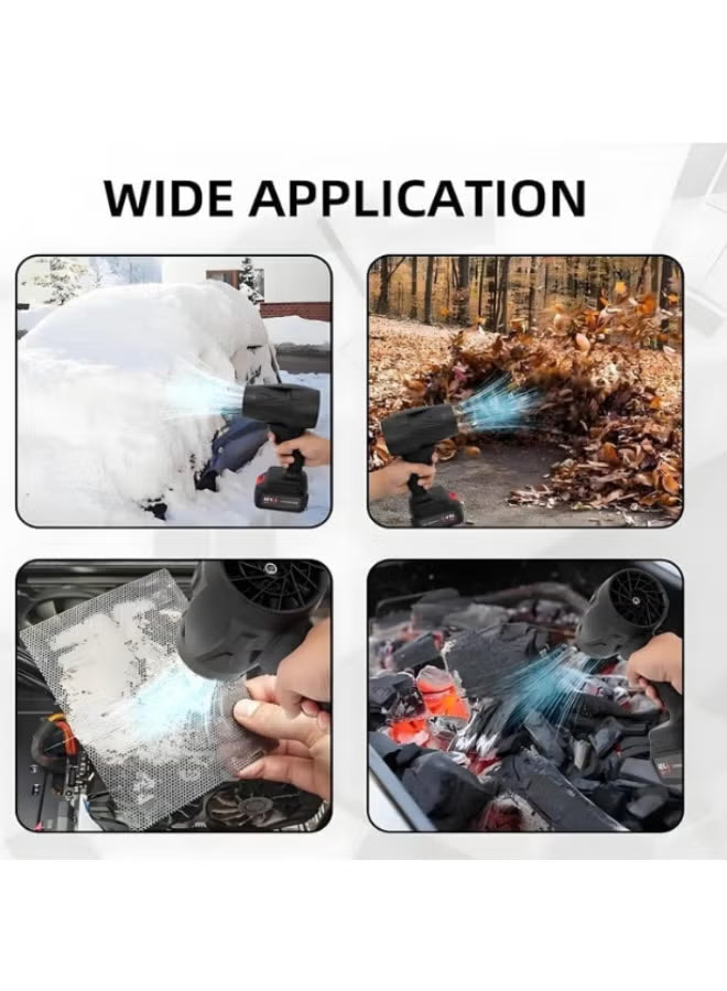 High Power Turbo Fan 1000W Handheld Fan Air Blower Stepless Speed Turbofan Dust Blower 500g Thrust Electric Violent Fan Air Gun